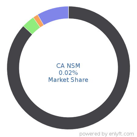 CA NSM market share in Network Management is about 0.02%