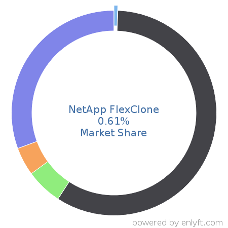 NetApp FlexClone market share in Data Replication & Disaster Recovery is about 0.61%